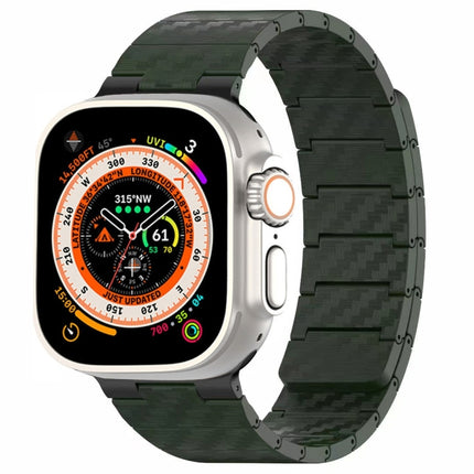 Carbon Fiber Magnetic Loop Watch Band, For Apple Watch Series 10 46mm, For Apple Watch Series 10 42mm, For Apple Watch SE 2023 44mm, For Apple Watch SE 2023 40mm, For Apple Watch Ultra 2 49mm, For Apple Watch Series 9 45mm, For Apple Watch Series 9 41m... - DealBuddy