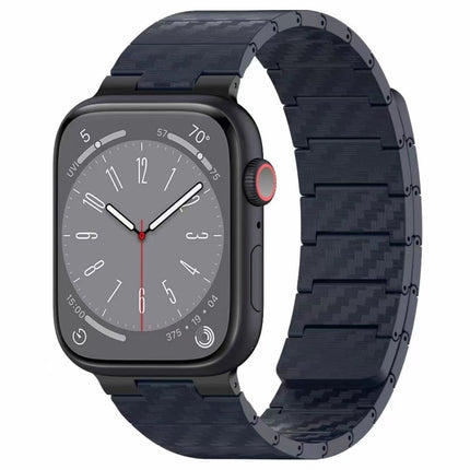 Carbon Fiber Magnetic Loop Watch Band, For Apple Watch Series 10 46mm, For Apple Watch Series 10 42mm, For Apple Watch SE 2023 44mm, For Apple Watch SE 2023 40mm, For Apple Watch Ultra 2 49mm, For Apple Watch Series 9 45mm, For Apple Watch Series 9 41m... - DealBuddy
