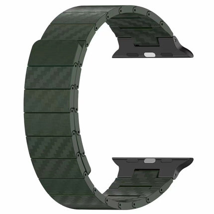 Carbon Fiber Magnetic Loop Watch Band, For Apple Watch Series 6 40mm, For Apple Watch Series 6 44mm, For Apple Watch Serie 5 44mm, For Apple Watch Series 5 40mm, For Apple Watch  Series 4 44mm, For Apple Watch Series 4 40mm, For Apple Watch Series 3 38... - DealBuddy