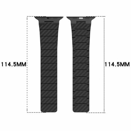 Carbon Fiber Magnetic Loop Watch Band, For Apple Watch Series 10 46mm, For Apple Watch Series 10 42mm, For Apple Watch SE 2023 44mm, For Apple Watch SE 2023 40mm, For Apple Watch Ultra 2 49mm, For Apple Watch Series 9 45mm, For Apple Watch Series 9 41m... - DealBuddy