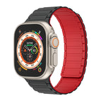 For Apple Watch Ultra 49mm / Black Red