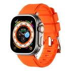 Double Ring Silicone Watch Band, For Apple Watch 8 45mm, For Apple Watch Ultra 2 49mm, For Apple Watch 9 45mm, For Apple Watch SE 2022 40mm - DealBuddy