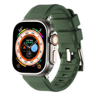 Double Ring Silicone Watch Band, For Apple Watch 5 44mm, For Apple Watch 5 40mm, For Apple Watch 4 44mm, For Apple Watch 4 40mm - DealBuddy