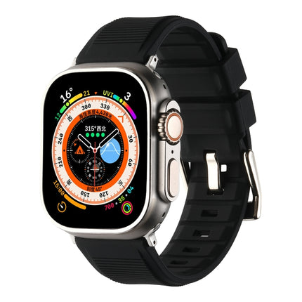 Double Ring Silicone Watch Band, For Apple Watch 5 44mm, For Apple Watch 5 40mm, For Apple Watch 4 44mm, For Apple Watch 4 40mm - DealBuddy