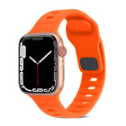 Square Buckle Stripes Silicone Watch Band