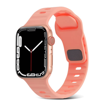 Square Buckle Stripes Silicone Watch Band, For Apple Watch 42mm, For Apple Watch 38mm - DealBuddy