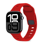 Square Buckle Stripes Silicone Watch Band, For Apple Watch Series 10 46mm, For Apple Watch Series 10 42mm - DealBuddy
