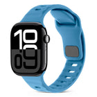 Square Buckle Stripes Silicone Watch Band, For Apple Watch Series 10 46mm, For Apple Watch Series 10 42mm - DealBuddy