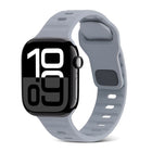 Square Buckle Stripes Silicone Watch Band, For Apple Watch Series 10 46mm, For Apple Watch Series 10 42mm - DealBuddy