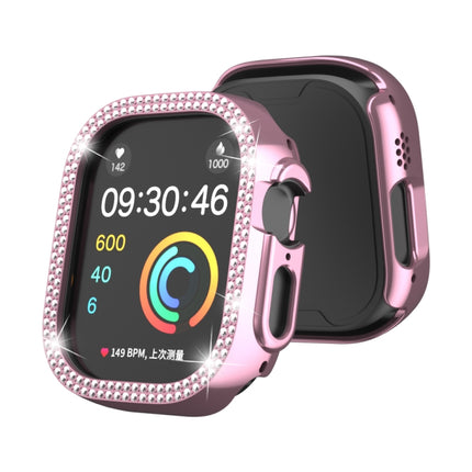 Double Row Diamond Hollow PC Watch Case