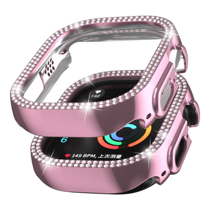 Double Row Diamond Hollow PC Watch Case