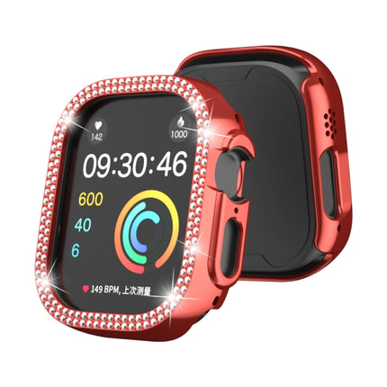 Double Row Diamond Hollow PC Watch Case