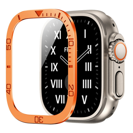 Number Ring Metal Frame Integrated Tempered Film, For Apple Watch Ultra 1 / 2 / 3 49mm - DealBuddy