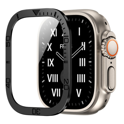 Number Ring Metal Frame Integrated Tempered Film, For Apple Watch Ultra 1 / 2 / 3 49mm - DealBuddy