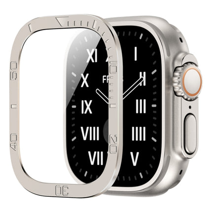Number Ring Metal Frame Integrated Tempered Film, For Apple Watch Ultra 1 / 2 / 3 49mm - DealBuddy