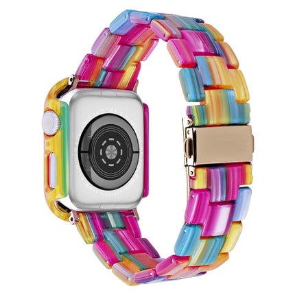 Printed Resin PC Watch Band Case Kit, For Apple Watch Series 6/5/4/SE 44mm, For Apple Watch Series 6/5/4/SE 40mm, For Apple Watch Series 9 / 8 / 7 45mm, For Apple Watch Series 9 / 8 / 7 41mm - DealBuddy