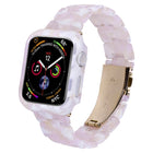 Printed Resin PC Watch Band Case Kit, For Apple Watch Series 6/5/4/SE 44mm, For Apple Watch Series 6/5/4/SE 40mm, For Apple Watch Series 9 / 8 / 7 45mm, For Apple Watch Series 9 / 8 / 7 41mm - DealBuddy