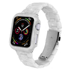 Printed Resin PC Watch Band Case Kit, For Apple Watch Series 6/5/4/SE 44mm, For Apple Watch Series 6/5/4/SE 40mm, For Apple Watch Series 9 / 8 / 7 45mm, For Apple Watch Series 9 / 8 / 7 41mm - DealBuddy
