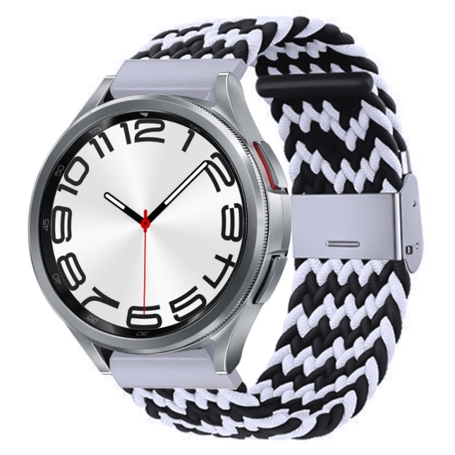 Nylon Braided Metal Buckle Watch Band