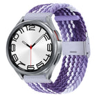 Nylon Braided Metal Buckle Watch Band