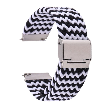 Nylon Braided Metal Buckle Watch Band