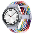 Nylon Braided Metal Buckle Watch Band