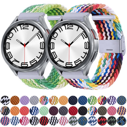 Nylon Braided Metal Buckle Watch Band