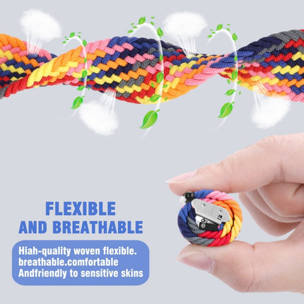 Nylon Braided Metal Buckle Watch Band