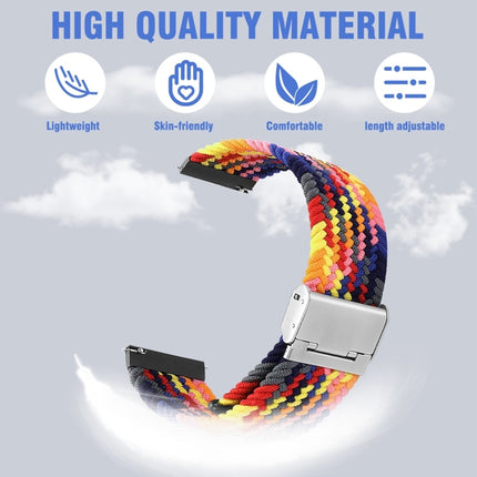 Nylon Braided Metal Buckle Watch Band