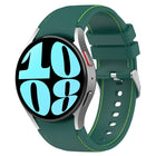 Leather Silicone Watch Band, For Samsung Galaxy Watch 6 / 6 Classic - DealBuddy