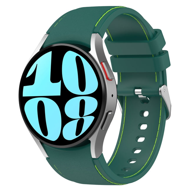 Leather Silicone Watch Band, For Samsung Galaxy Watch 6 / 6 Classic - DealBuddy