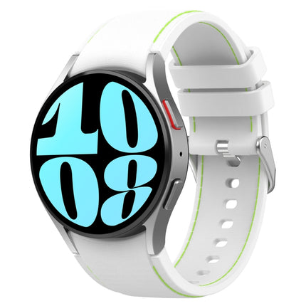 Leather Silicone Watch Band, For Samsung Galaxy Watch 6 / 6 Classic - DealBuddy