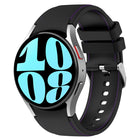 Leather Silicone Watch Band, For Samsung Galaxy Watch 6 / 6 Classic - DealBuddy