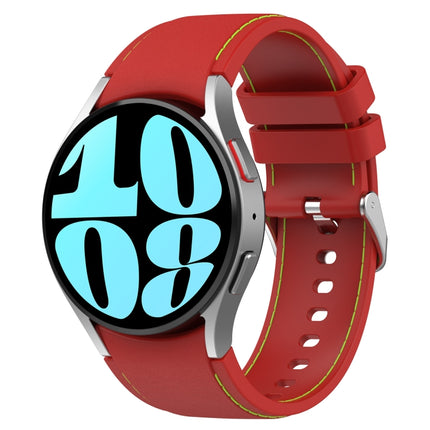 Leather Silicone Watch Band, For Samsung Galaxy Watch 6 / 6 Classic - DealBuddy