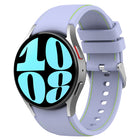 Leather Silicone Watch Band, For Samsung Galaxy Watch 6 / 6 Classic - DealBuddy