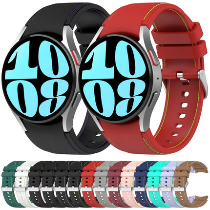 Leather Silicone Watch Band, For Samsung Galaxy Watch 6 / 6 Classic - DealBuddy
