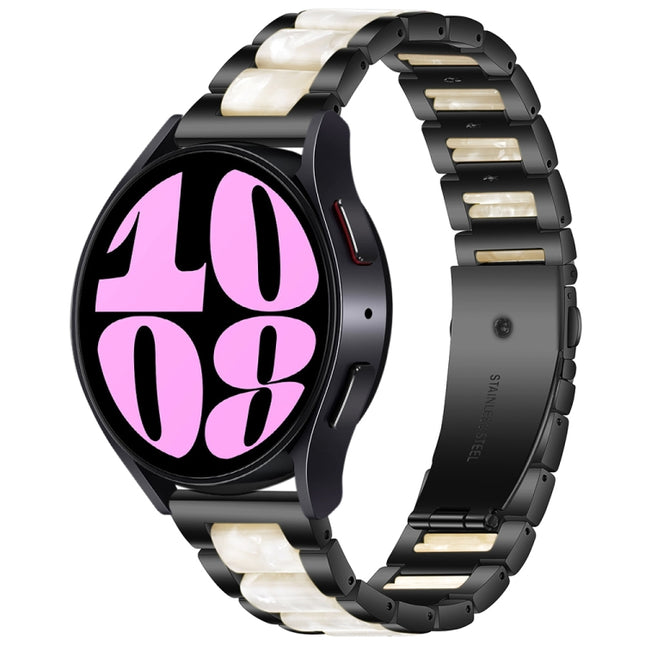 Three Bead Resin Metal Watch Band, For Samsung Galaxy Watch 6 / 6 Classic - DealBuddy
