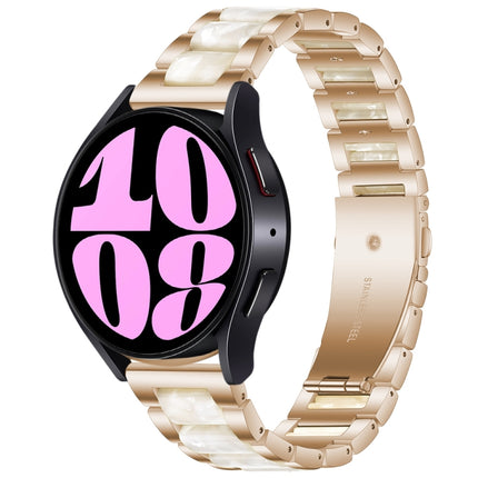 Three Bead Resin Metal Watch Band, For Samsung Galaxy Watch 6 / 6 Classic - DealBuddy