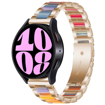 Three Bead Resin Metal Watch Band
