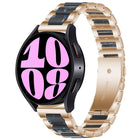 Three Bead Resin Metal Watch Band