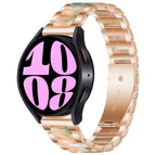 For Samsung Galaxy Watch 6 / 6 Classic / Rose Gold Green