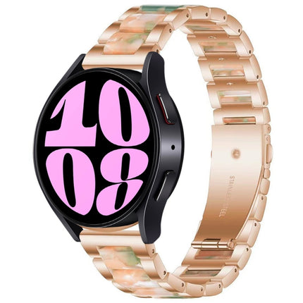 Three Bead Resin Metal Watch Band, For Samsung Galaxy Watch 6 / 6 Classic - DealBuddy
