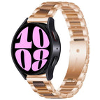 For Samsung Galaxy Watch 6 / 6 Classic / Rose Gold Brown