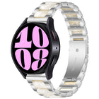 Three Bead Resin Metal Watch Band, For Samsung Galaxy Watch 6 / 6 Classic - DealBuddy