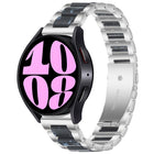 Three Bead Resin Metal Watch Band, For Samsung Galaxy Watch 6 / 6 Classic - DealBuddy