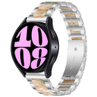 Three Bead Resin Metal Watch Band, For Samsung Galaxy Watch 6 / 6 Classic - DealBuddy