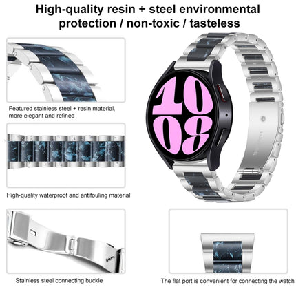Three Bead Resin Metal Watch Band