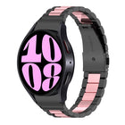 Three Bead Stainless Steel Watch Band, For Samsung Galaxy Watch 6 / 6 Classic - DealBuddy