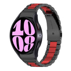 For Samsung Galaxy Watch 6 / 6 Classic / Black Red