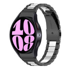 Three Bead Stainless Steel Watch Band, For Samsung Galaxy Watch 6 / 6 Classic - DealBuddy